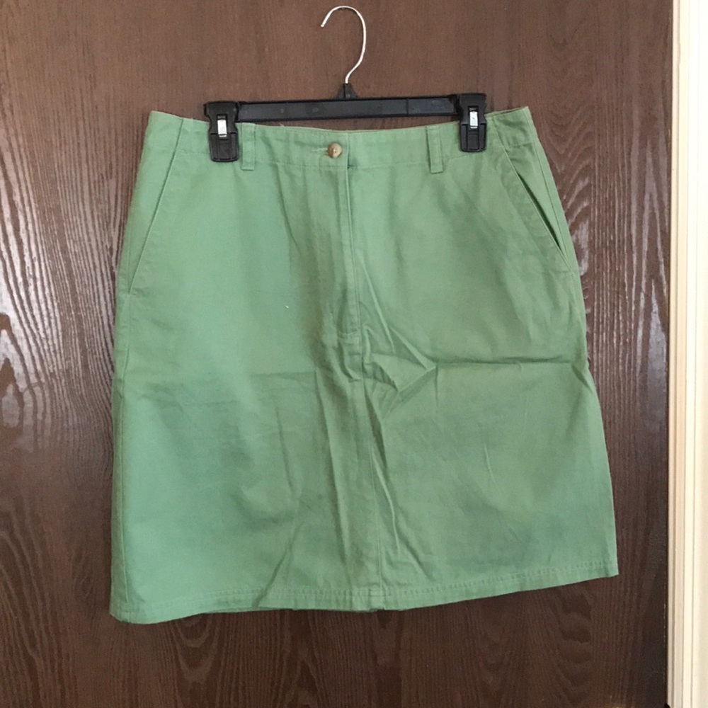 LLBean Skirt Green. Never worn